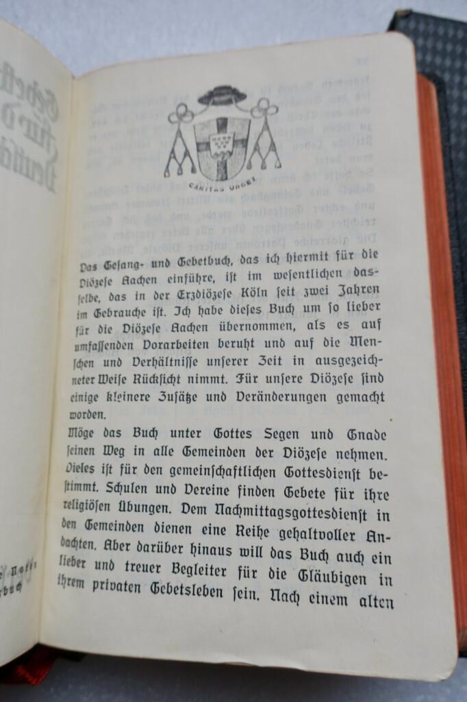 église Gebetbuch und Gesangbuch Aachen 1932