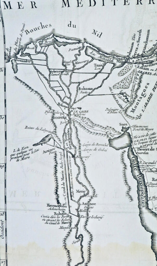 Egypt - Large Format Engraving, 18th Century