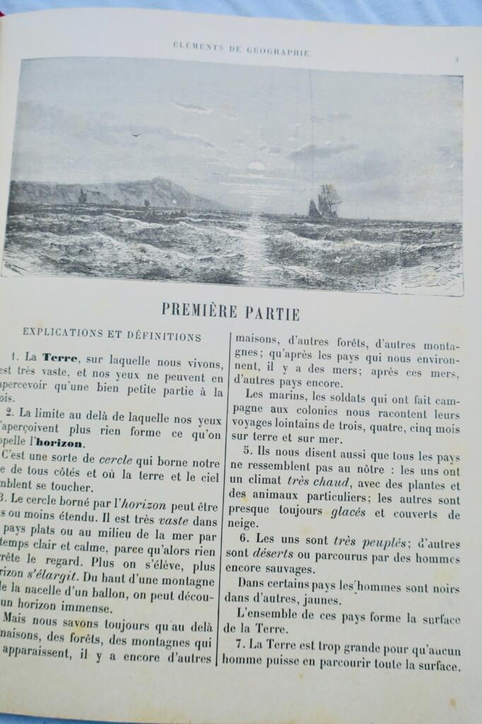 Eléments de géographie. Cours élémentaire 1900