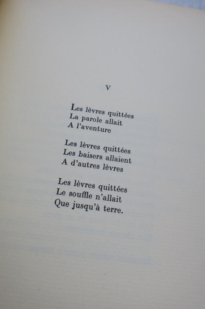 ELUARD, Paul LE LIT LA TABLE. 1944