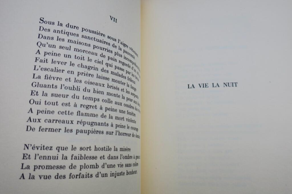 ELUARD, Paul LE LIT LA TABLE. 1944