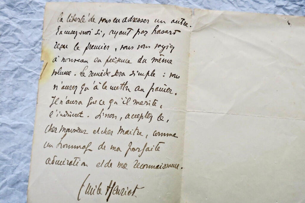 Handschriftlicher Autographenbrief
