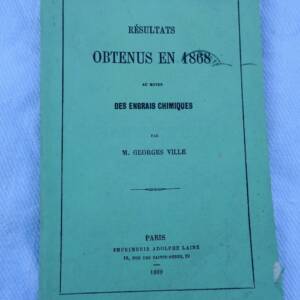 Engrais Résultats obtenus en 1868 au moyen des engrais chimiques