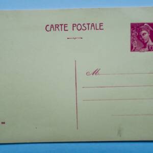 entier postal 70 centimes Mercure VIERGE