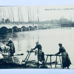 Erigné le pont du Louet Maine et Loire Lavandières