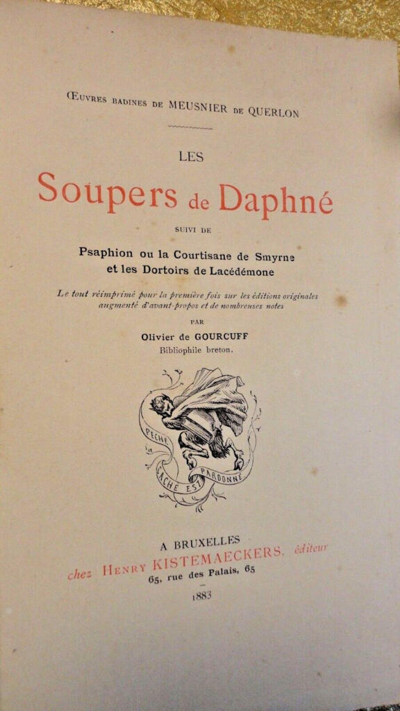 Erotische Erzählungen von Meusnier de Querlon mit seltenen Illustrationen