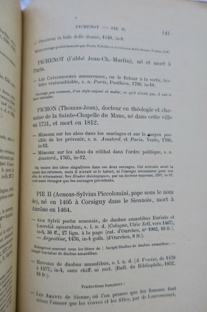 Erotic Clerical Bibliography 1879