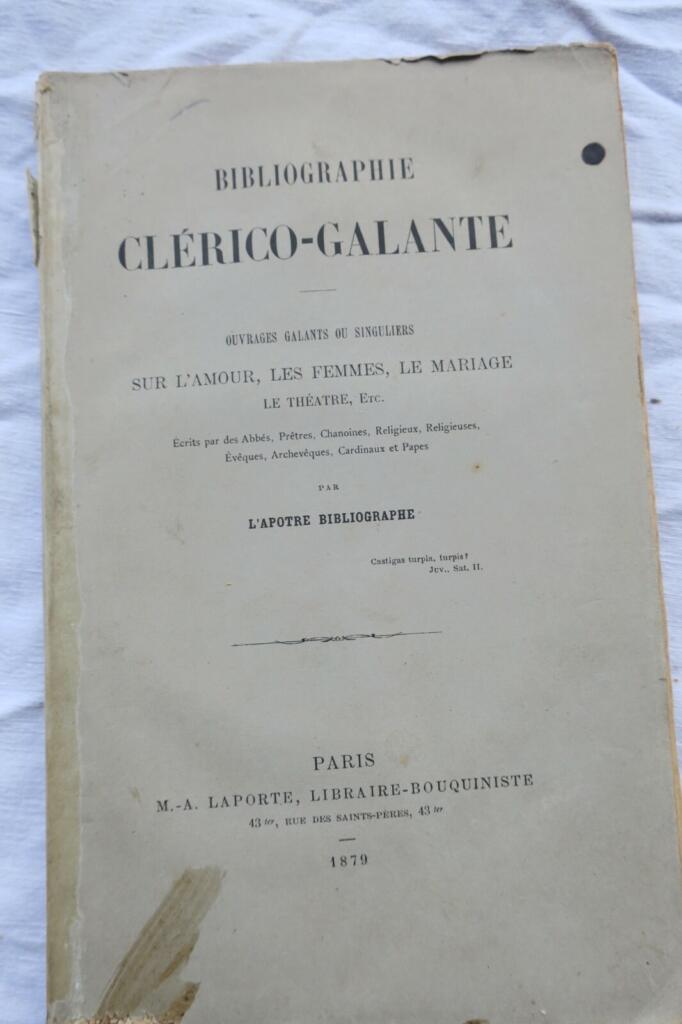 Erotic Clerical Bibliography 1879