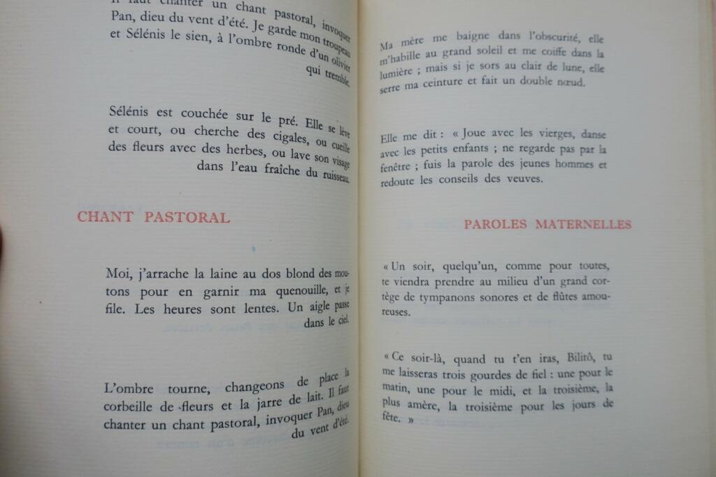 érotique LOUYS PIERRE LES CHANSONS DE BILITIS