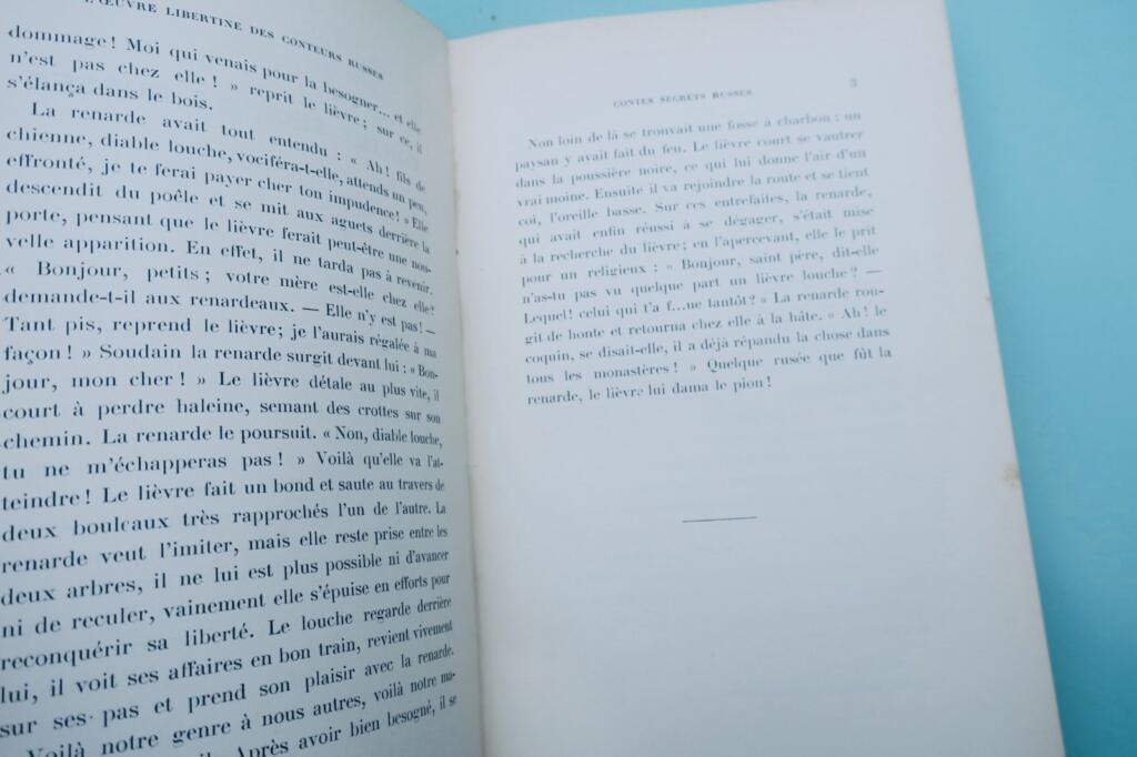 érotique oeuvre libertine des conteurs russes : contes secrets 1912