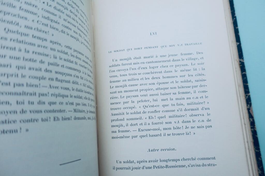 érotique oeuvre libertine des conteurs russes : contes secrets 1912