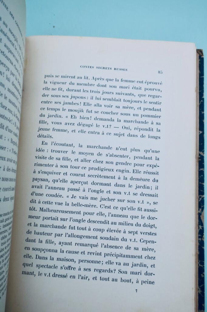 érotique oeuvre libertine des conteurs russes : contes secrets 1912