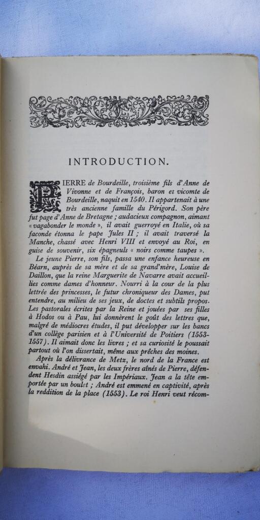 érotique RECUEIL DES DAMES, par Pierre de Bourdeille Seigneur de Brantôme
