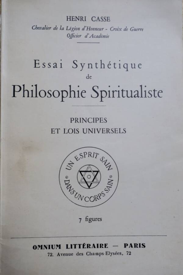 Synthesis of Spiritualist Philosophy Principles