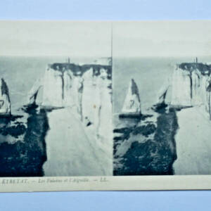 ETRETAT 76 LA FALAISE ET L'AIGUILLE cartes postales stéréo LL