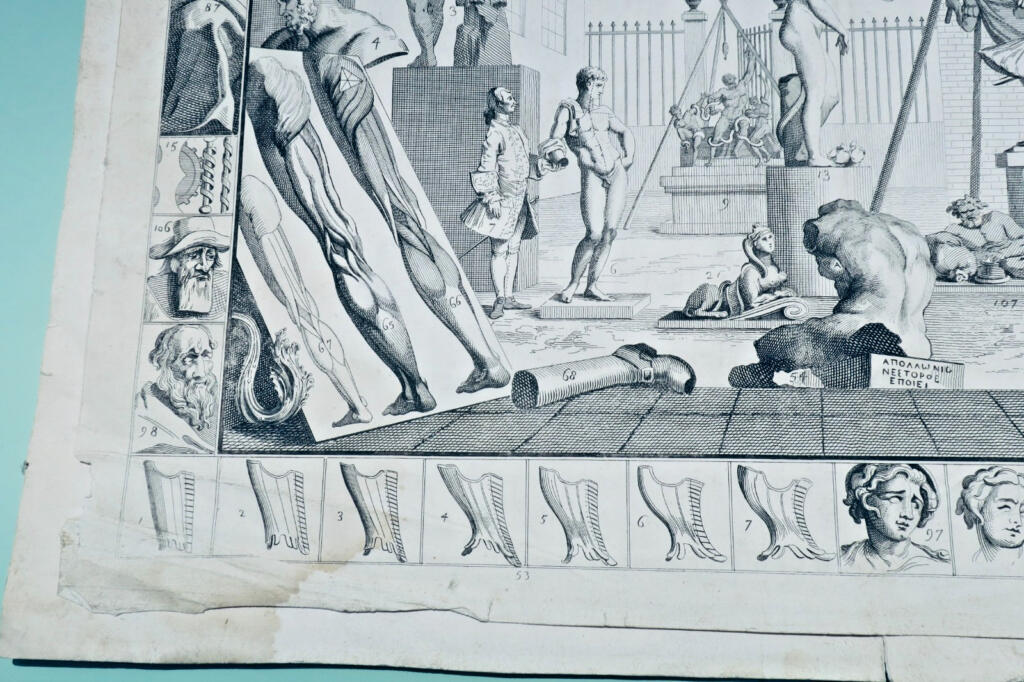 研究模型，雕塑家工作室 52 x 40 cm.，1752年