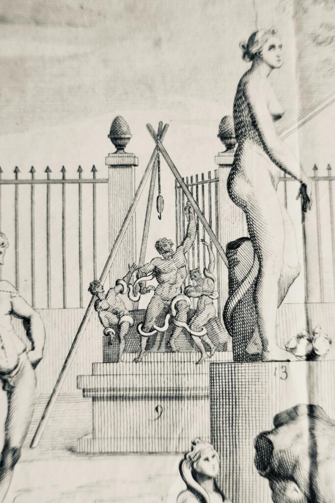 Etude d&rsquo;un modèle, atelier du sculpteur 52 x 40 cm., 1752