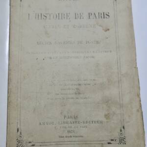 ETUDES SUR L?HISTOIRE DE PARIS ANCIEN ET MODERNE 1870