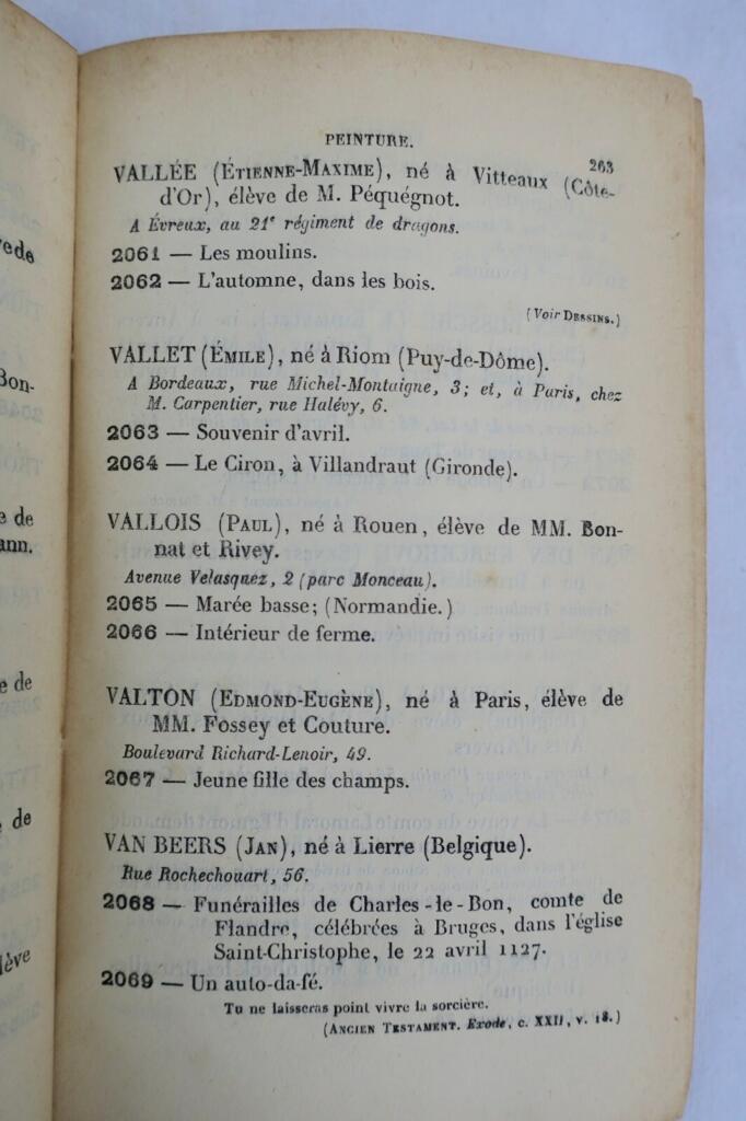 Explication des Ouvrages de Peinture, Sculpture, Architecture..1877
