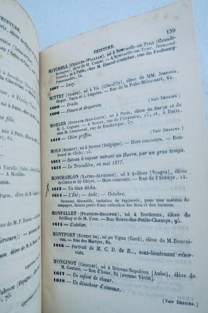 Explication des Ouvrages de Peinture, Sculpture, Architecture..1878