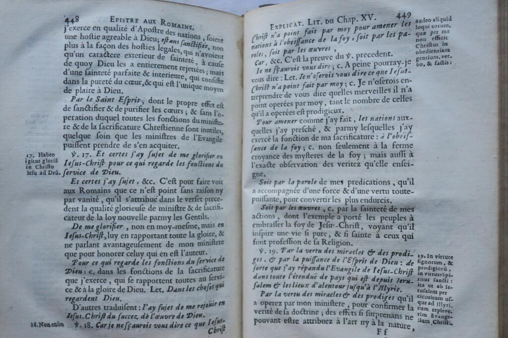 Explication littérale de l&rsquo;epistre de Saint-Paul aux romains 1688