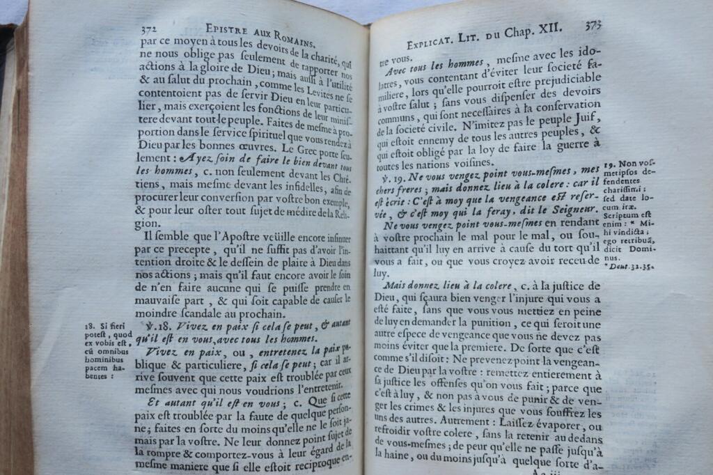 Explication littérale de l&rsquo;epistre de Saint-Paul aux romains 1688