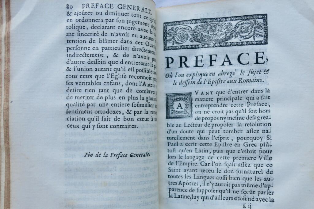 Explication littérale de l&rsquo;epistre de Saint-Paul aux romains 1688