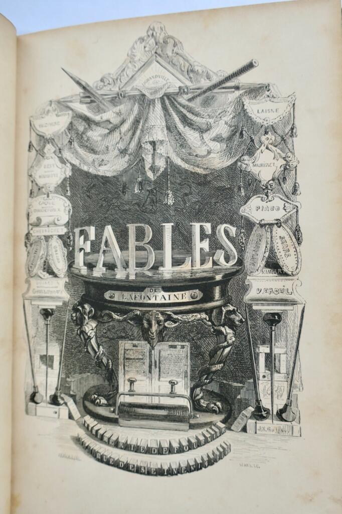 Fables. Illustrées par J.-J. Grandville FLORIAN LA FONTAINE