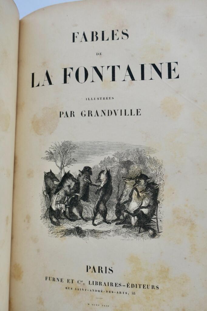 Fables. Illustrées par J.-J. Grandville FLORIAN LA FONTAINE