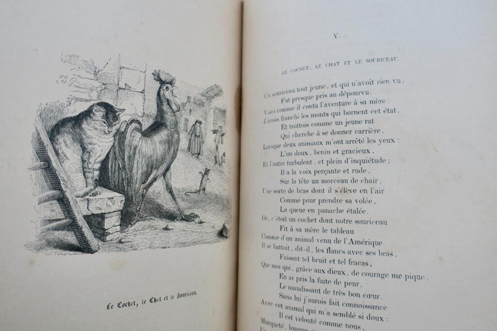 Fables. Illustrées par J.-J. Grandville FLORIAN LA FONTAINE