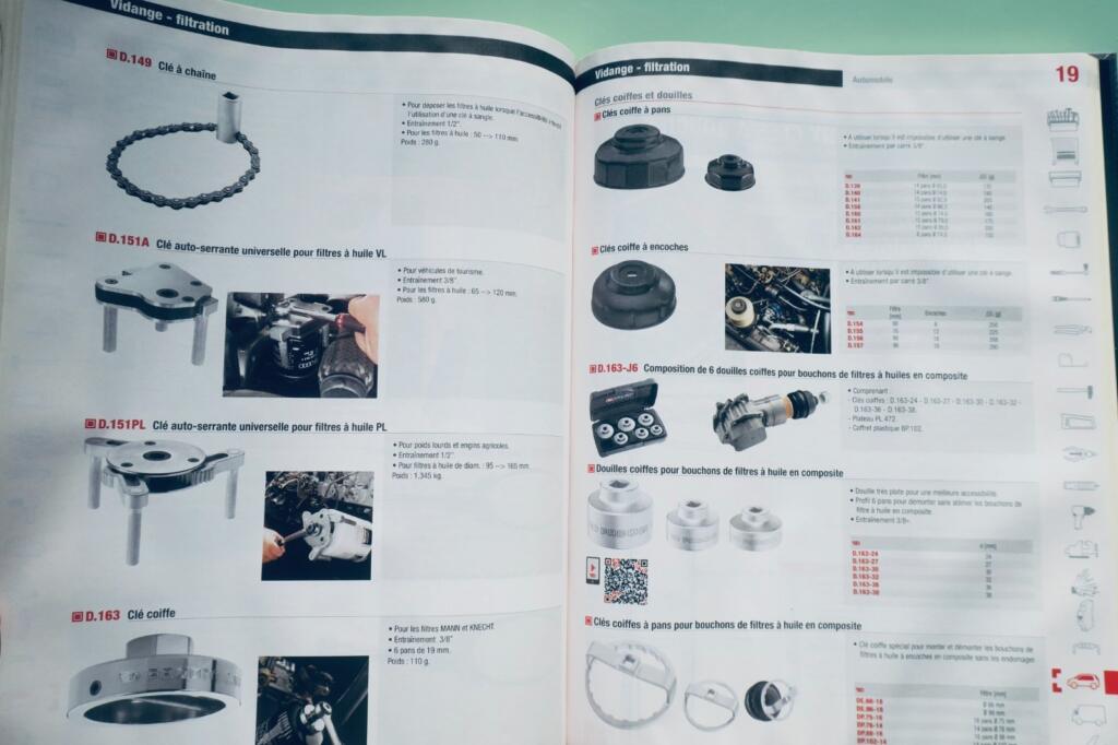 Professioneller Werkzeugkatalog mit Lagerlösungen