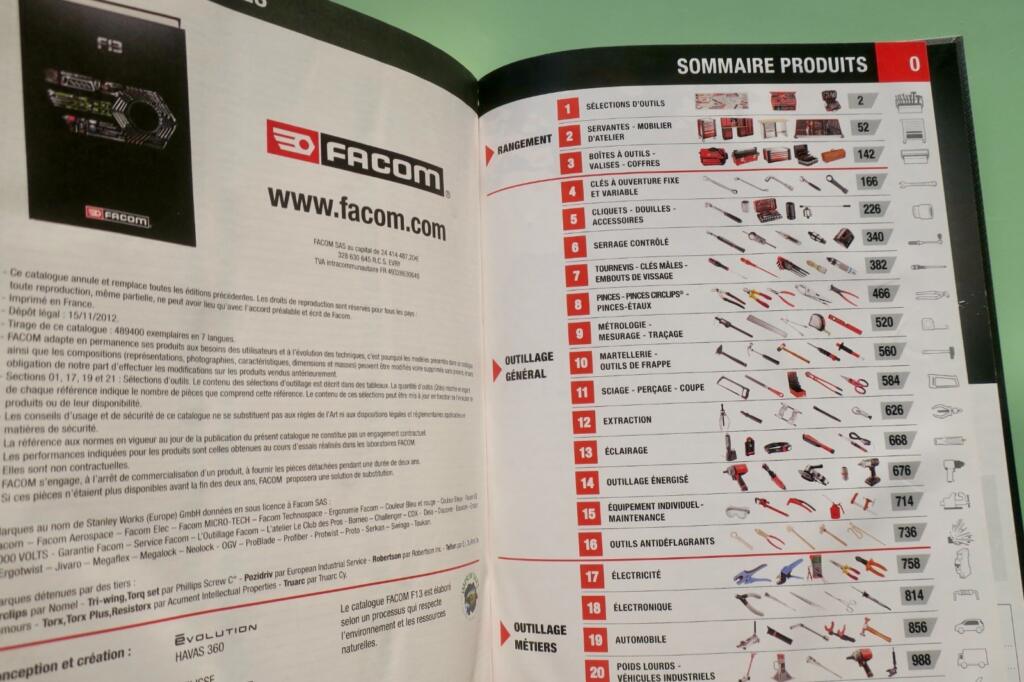 Professioneller Werkzeugkatalog mit Lagerlösungen