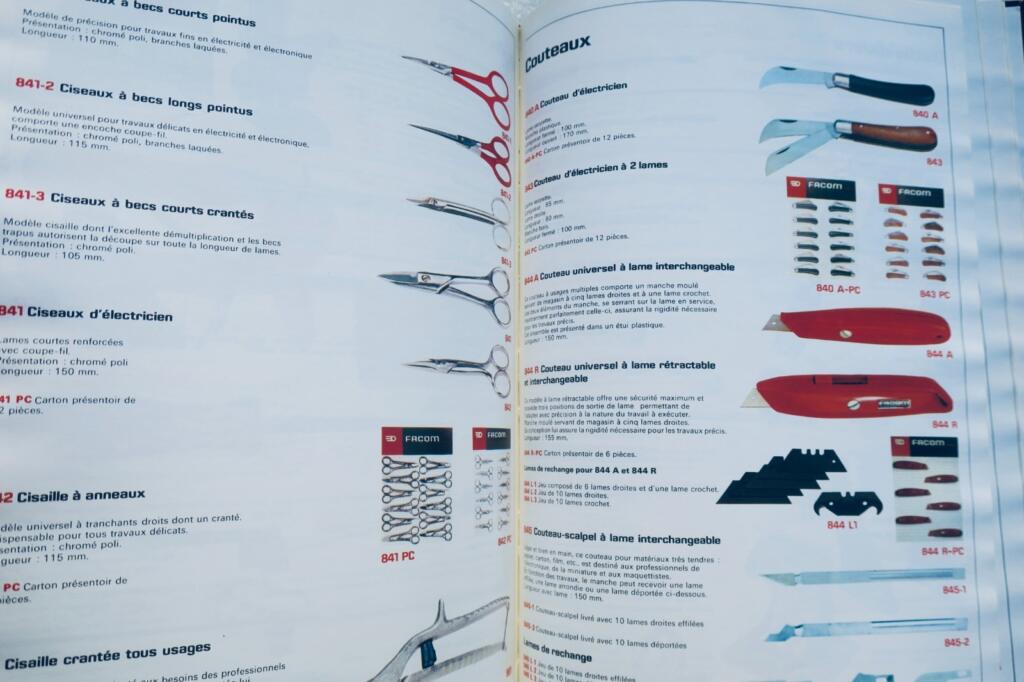 Professioneller Werkzeugkatalog von Facom