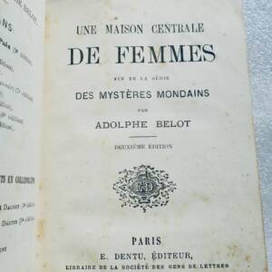 Femme MAISON CENTRALE DE FEMMES-FIN DE LA SERIE DES MYSTERES MONDAINS 1875