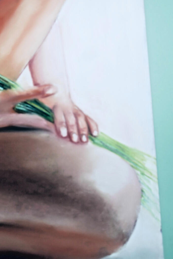 Femme nue GINA MORO 2018 Gouache 70 X 50 cm