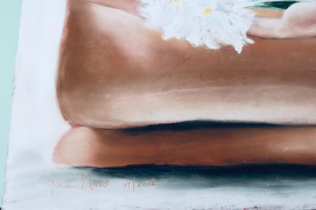 Femme nue GINA MORO 2018 Gouache 70 X 50 cm