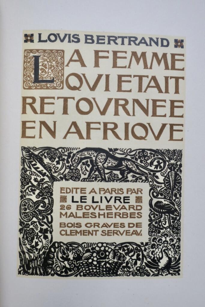 Woman who returned to Africa illustrated by Serveau