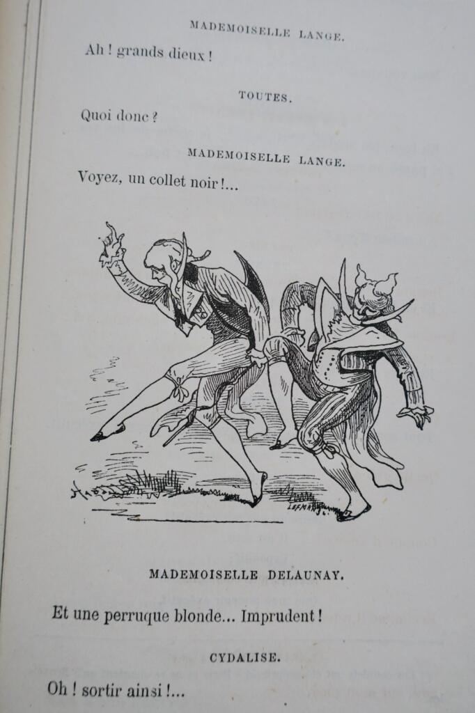 Comic opera in three acts with illustrated costumes