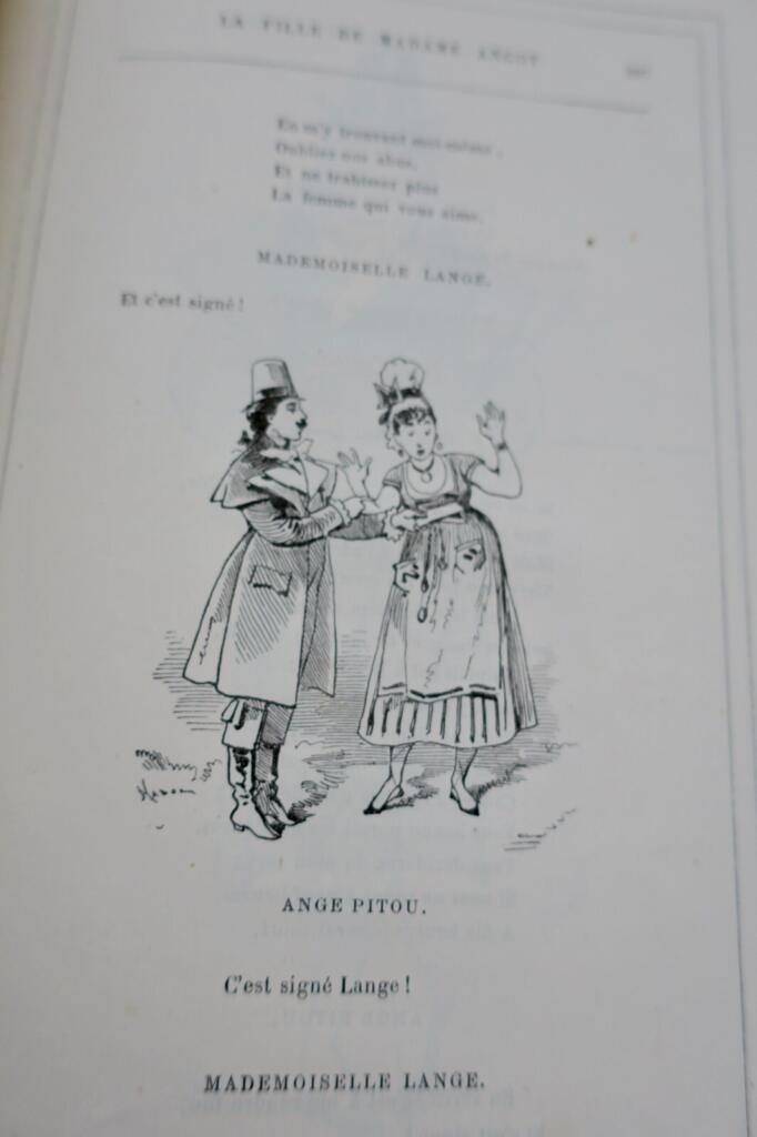 Comic opera in three acts with illustrated costumes