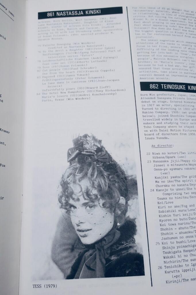 Early issues of Film Dope magazine