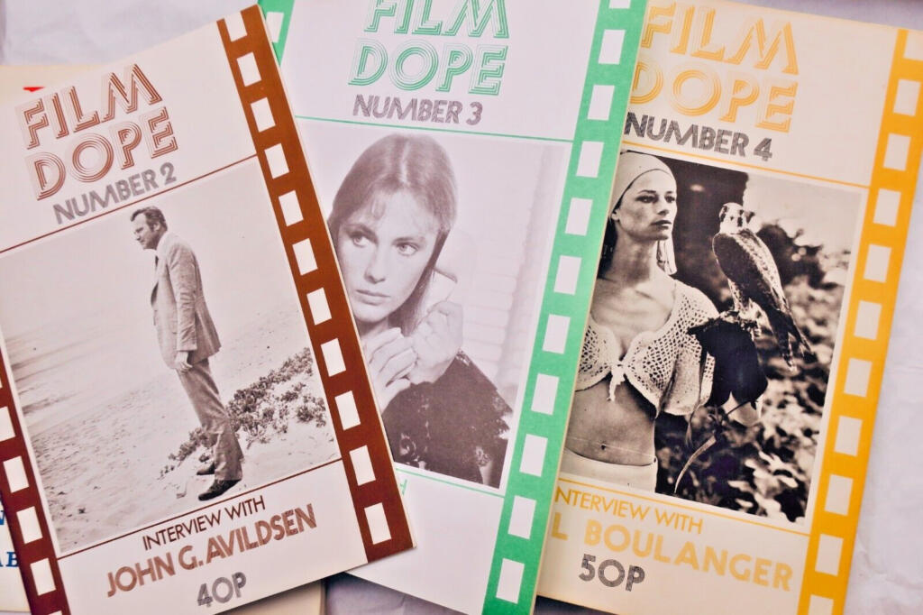 Early issues of Film Dope magazine