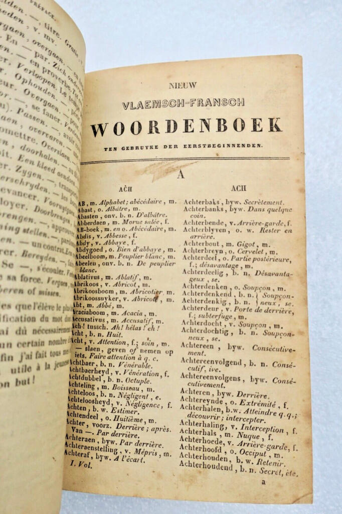 Flämisch-Französisches Wörterbuch, 2. Auflage