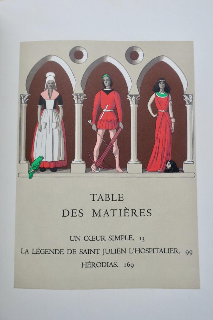 FLAUBERT MARTY A.-E. (illustrations) Trois contes