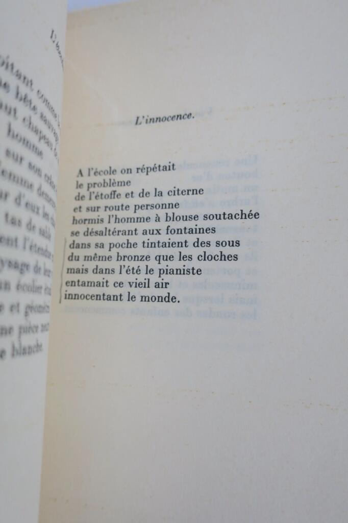 FOLLAIN Jean Poèmes et prose choisis. Gallimard NRF, 1961