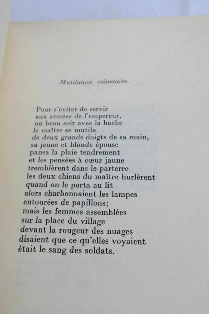 FOLLAIN Jean Poèmes et prose choisis. Gallimard NRF, 1961