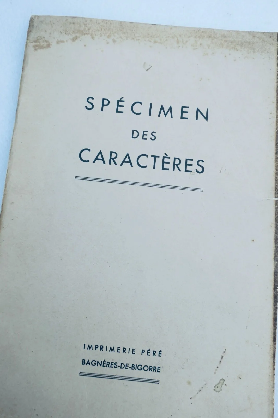 fonderie Specimen des caractères - La Librairie Antique