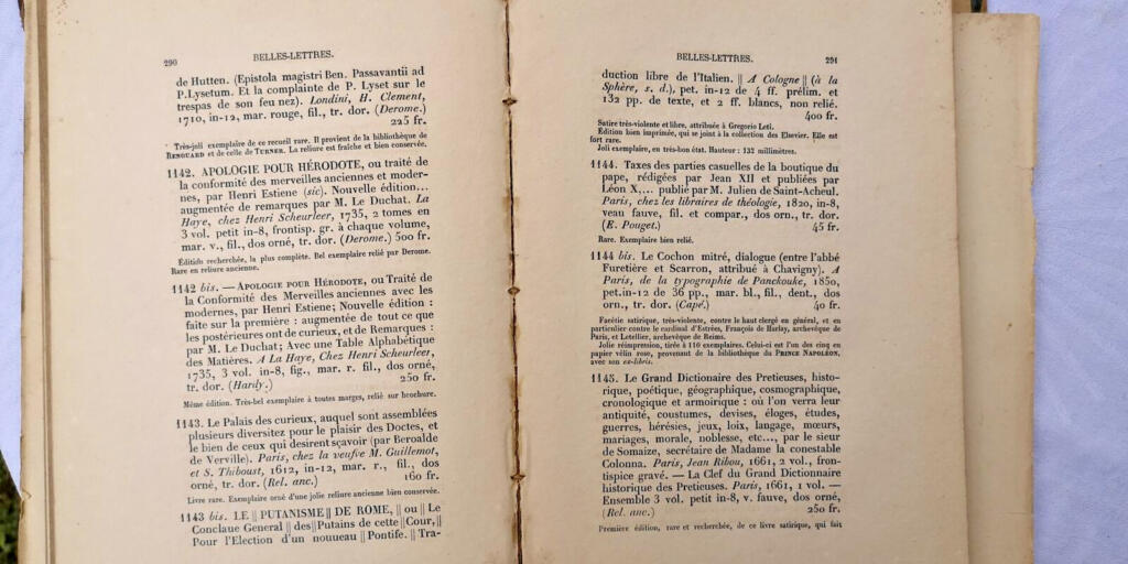 Rare and Curious Books Catalog 1878-1879