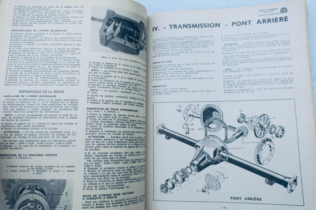 FORD TAUNUS REVUE TECHNIQUE AUTOMOBILE 1961 – N°180 Dauphine