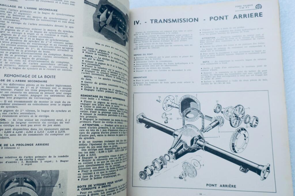 FORD TAUNUS REVUE TECHNIQUE AUTOMOBILE 1961 – N°180 Dauphine
