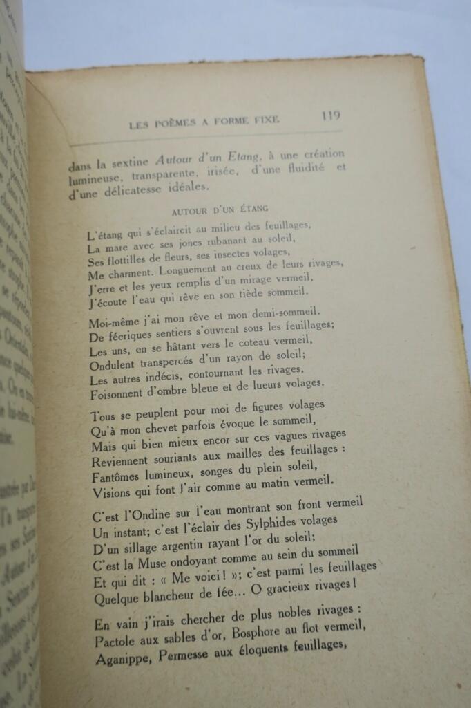 Französische Verslehre mit Widmung